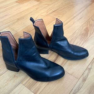 Jeffrey Campbell deep V ankle boots